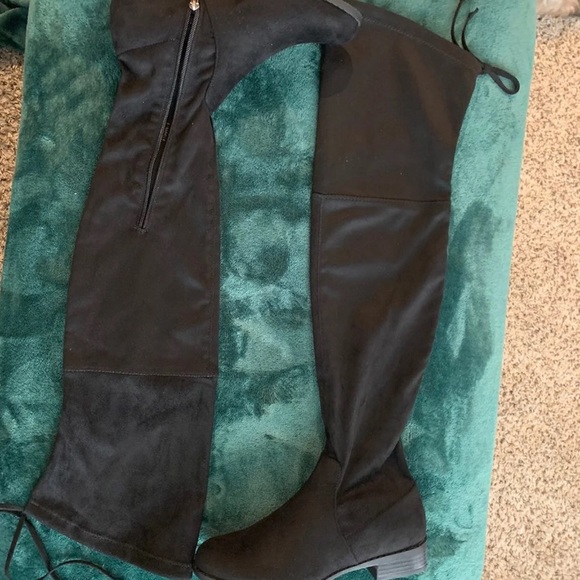 Catherine Malandrino OTK boots black - Picture 2 of 6